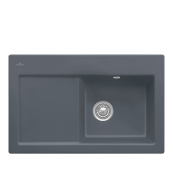 Мийка для кухні Villeroy & Boch Subway 45 Flat 74,5х47,5 см чаша справа кераміка graphite 67141Fi4