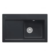 Мийка для кухні Villeroy & Boch Subway 45 Flat 74,5х47,5 см чаша справа кераміка ebony 67141FS5