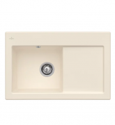 Мийка для кухні Villeroy & Boch Subway 45 Flat 74,5х47,5 см чаша зліва кераміка ivory 67721FFU