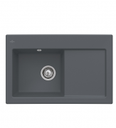 Мийка для кухні Villeroy & Boch Subway 45 Flat 74,5х47,5 см чаша зліва кераміка graphite 67721Fi4