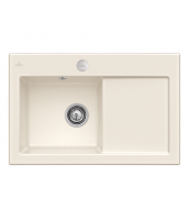 Мийка для кухні Villeroy & Boch Subway 45 Flat 74,5х47,5 см чаша зліва кераміка crema 67722FKR
