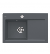 Мийка для кухні Villeroy & Boch Subway 45 Flat 74,5х47,5 см чаша зліва кераміка graphite 67722Fi4