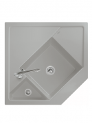 Мийка для кухні Villeroy & Boch Monumentum кутова 89,6х89,6 см кераміка almond 330301AM