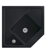 Мойка для кухни Villeroy & Boch Monumentum угловая 89,6х89,6 см керамика ebony 330301S5