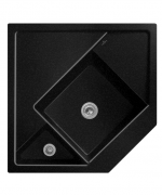 Мийка для кухні Villeroy & Boch Monumentum кутова 89,6х89,6 см кераміка chromit 330301J0