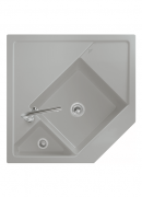 Мийка для кухні Villeroy & Boch Monumentum кутова 89,6х89,6 см кераміка almond 330302AM