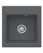 Мийка для кухні Villeroy & Boch Subway 45 XS Flat 44х47,5 см кераміка graphite 67811Fi4
