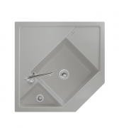 Мийка для кухні Villeroy & Boch Monumentum кутова 89,6х89,6 см кераміка fossil 330301KD