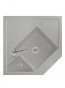 Мийка для кухні Villeroy & Boch Monumentum кутова 89,6х89,6 см кераміка almond 330301AM