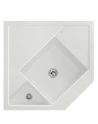 Мийка для кухні Villeroy & Boch Monumentum кутова 89,6х89,6 см кераміка steam 330301SM