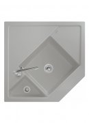 Мойка для кухни Villeroy & Boch Monumentum угловая 89,6х89,6 см керамика almond 330302AM