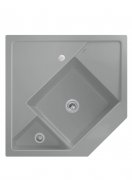 Мийка для кухні Villeroy & Boch Monumentum кутова 89,6х89,6 см кераміка stone 330302SL