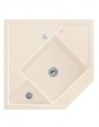 Мойка для кухни Villeroy & Boch Monumentum угловая 89,6х89,6 см керамика crema 330302KR