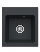 Мийка для кухні Villeroy & Boch Subway 45 XS Flat 44х47,5 см кераміка ebony 67811FS5