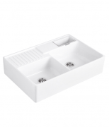 Мойка для кухни Villeroy & Boch Double-bowl sink двойная 89,5х63 см керамика snow white 632391KG