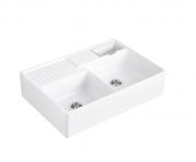 Мойка для кухни Villeroy & Boch Double-bowl sink двойная 89,5х63 см керамика white alpin 632392R1