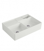 Мийка для кухні Villeroy & Boch Double-bowl sink подвійна 89,5х63 см кераміка steam 632392SM