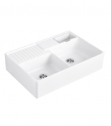 Мийка для кухні Villeroy & Boch Double-bowl sink подвійна 89,5х63 см кераміка snow white 632392KG
