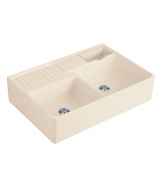 Мийка для кухні Villeroy & Boch Double-bowl sink подвійна 89,5х63 см кераміка ivory 632392FU