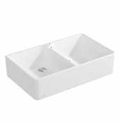 Мойка для кухни Villeroy & Boch Farmhouse 90 X двойная 90х55 см керамика stone white 639001RW