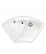 Мийка для кухні Villeroy & Boch Arena Corner 97,5х62,5 см кераміка stone white 672901RW