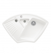 Мийка для кухні Villeroy & Boch Arena Corner 97,5х62,5 см кераміка stone white 672902RW