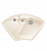 Мойка для кухни Villeroy & Boch Arena Corner 97,5х62,5 см керамика crema 672902KR