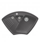 Мойка для кухни Villeroy & Boch Arena Corner 97,5х62,5 см керамика graphite 672902i4