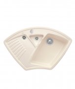 Мойка для кухни Villeroy & Boch Arena Corner 97,5х62,5 см керамика ivory 672902FU
