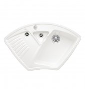 Мойка для кухни Villeroy & Boch Arena Corner 97,5х62,5 см керамика stone white 672902RW