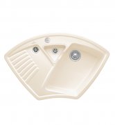 Мийка для кухні Villeroy & Boch Arena Corner 97,5х62,5 см кераміка crema 672902KR