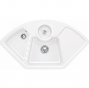 Мийка для кухні Villeroy & Boch Solo Corner 107,5х60 см кераміка white alpin 670801R1