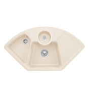 Мийка для кухні Villeroy & Boch Solo Corner 107,5х60 см кераміка ivory 670801FU