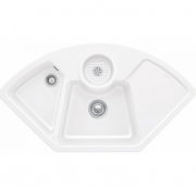 Мийка для кухні Villeroy & Boch Solo Corner 107,5х60 см кераміка stone white 670801RW