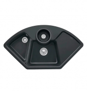 Мийка для кухні Villeroy & Boch Solo Corner 107,5х60 см кераміка ebony 670801S5