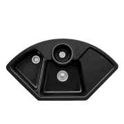 Мийка для кухні Villeroy & Boch Solo Corner 107,5х60 см кераміка chromit 670801J0