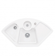 Мойка для кухни Villeroy & Boch Solo Corner 107,5х60 см керамика stone white 670802RW