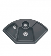Мойка для кухни Villeroy & Boch Solo Corner 107,5х60 см керамика graphite 670801i4
