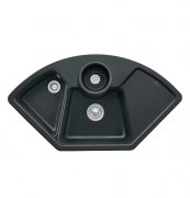 Мойка для кухни Villeroy & Boch Solo Corner 107,5х60 см керамика ebony 670801S5