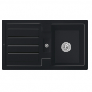 Мийка для кухні Villeroy & Boch Flavia 50 90х51 см кераміка ebony 330501S5