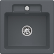Мийка для кухні Villeroy & Boch Siluet 50 S 51х51 см кераміка graphite 334501i4