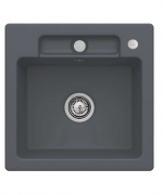 Мийка для кухні Villeroy & Boch Siluet 50 S 51х51 см кераміка graphite 334502i4