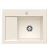 Мийка для кухні Villeroy & Boch Subway 45 Compact 65х51 см чаша справа кераміка crema 331302KR