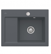 Мойка для кухни Villeroy & Boch Subway 45 Compact 65х51 см чаша справа керамика graphite 331302i4