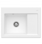 Мийка для кухні Villeroy & Boch Subway 45 Compact 65х51 см чаша зліва кераміка stone white 331201RW