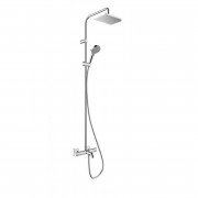 Душова стійка для ванни Hansgrohe Vernis Shape Showerpipe 230 1jet з термостатом хром 26284000
