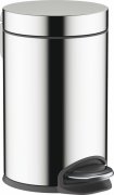 Ведро для мусора Hansgrohe AddStoris 3 л с педалью металл хром 41775000