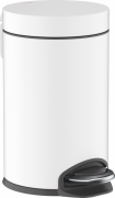 Відро для сміття Hansgrohe AddStoris 3 л з педаллю метал білий матовий 41775700