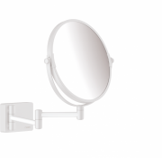 Зеркало косметическое Hansgrohe AddStoris с LED подсветкой белый матовый 41791700