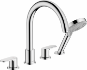 Смеситель на борт ванны Hansgrohe Vernis Blend на 4 отверстия хром 71456000
